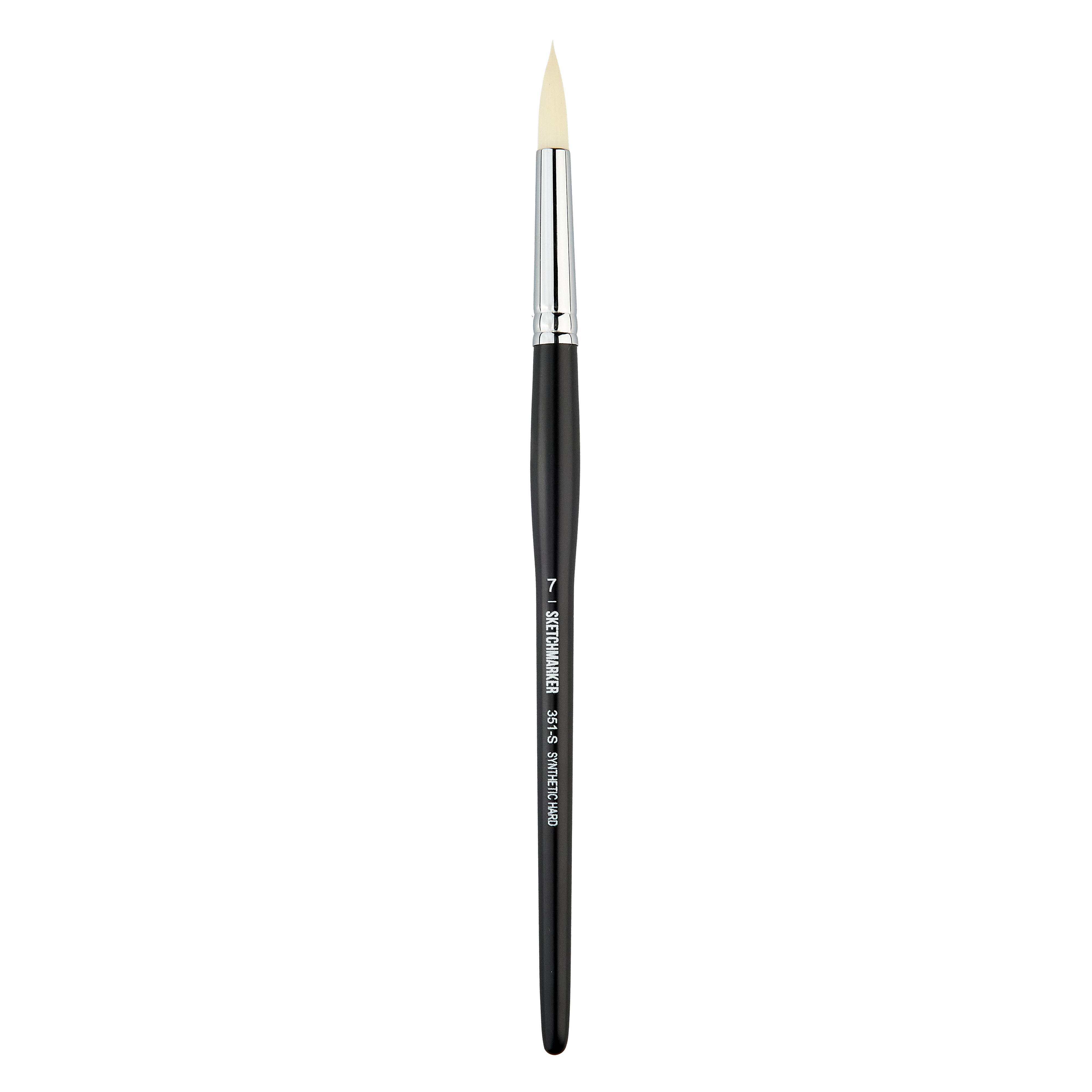 Кисть жесткая синтетика №7 круглая Sketchmarker "351" ручка короткая