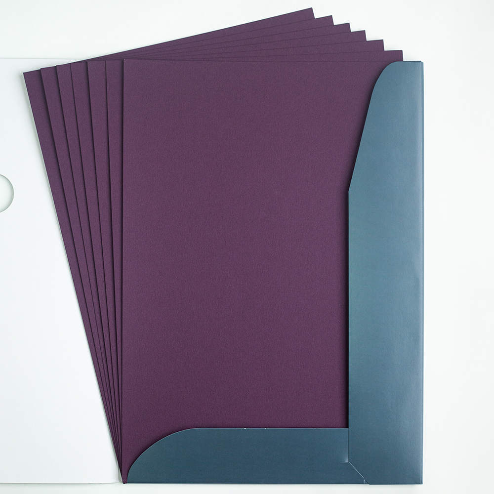 Папка с бумагой для пастели Малевичъ А3, фиолетовая папка с бумагой для пастели малевичъ а3 коричневая