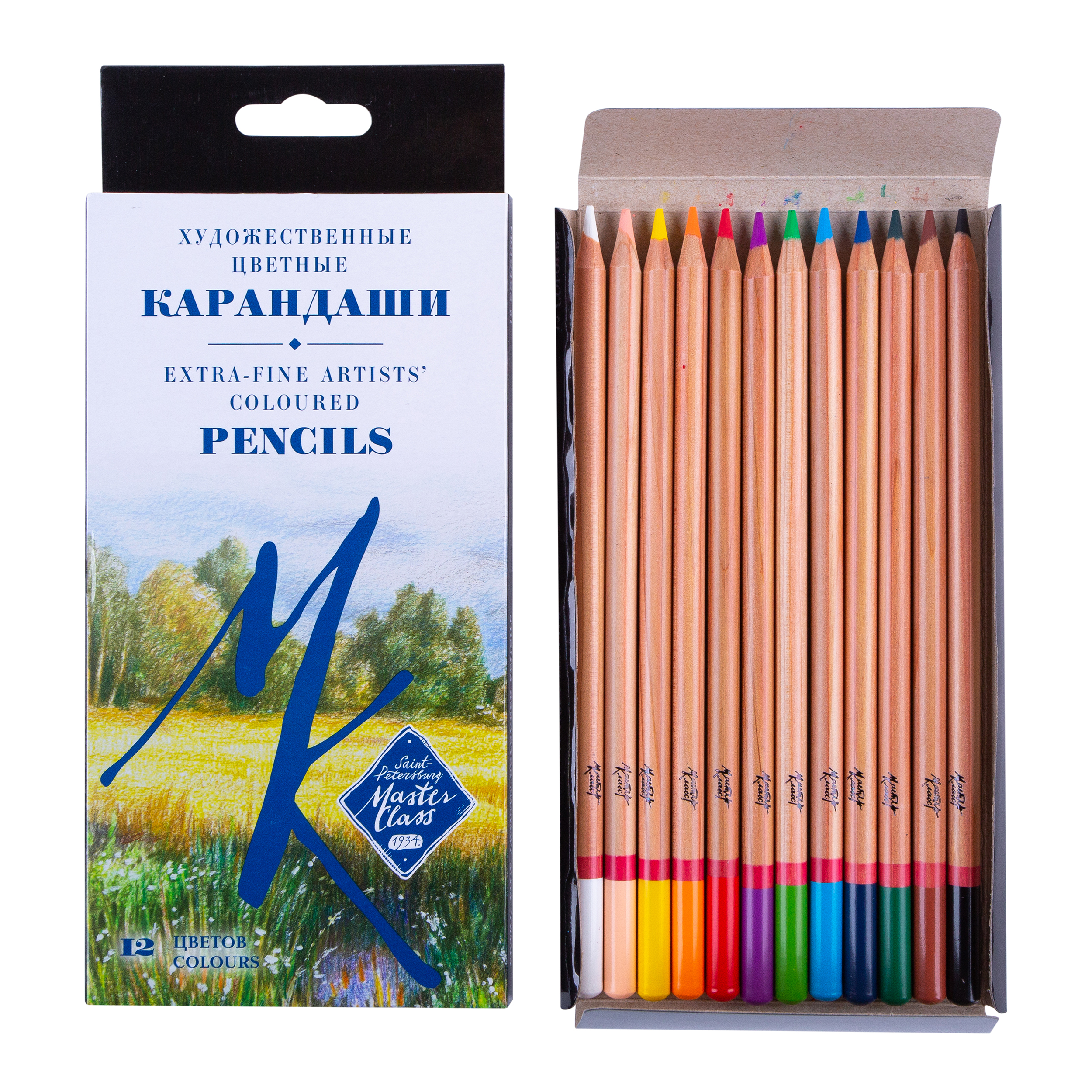 Набор профессиональных карандашей цветных 