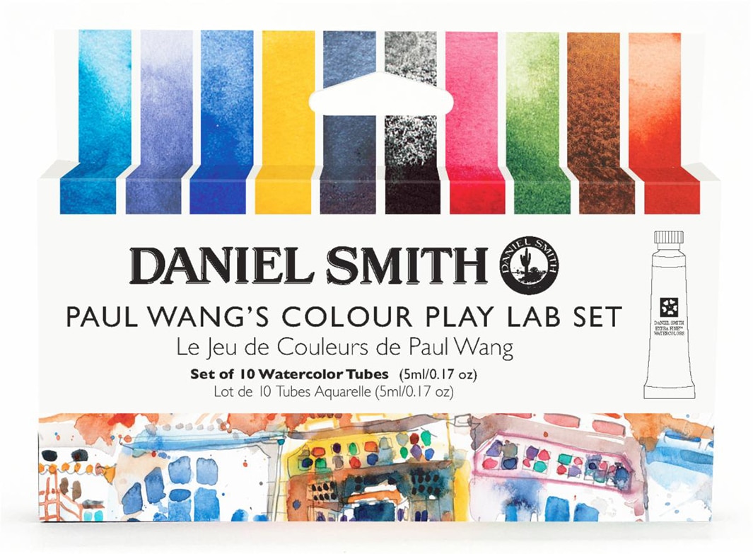Набор акварели Daniel Smith Paul Wang's Colour Play Lab Set, в тубах 10 цв*5 мл акварель daniel smith в тубе 15 мл кобальт фиолетовый темный cobalt violet deep pv14
