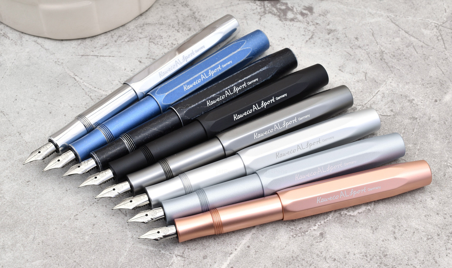 Ручка перьевая Kaweco AL Sport EF 0,5 мм, чернила синие, корпус розовая KW10001243 - фото 4