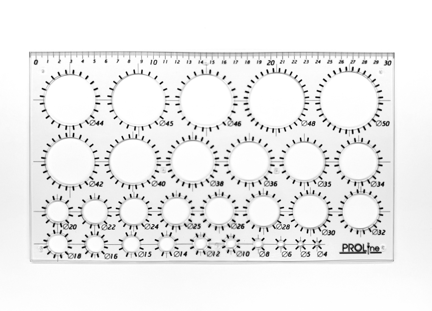 Трафарет окружностей PROLine 2734₽