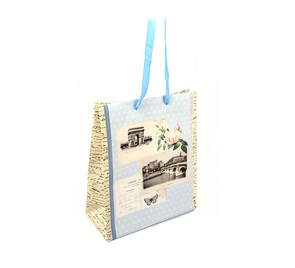 Сумка крафт с печатью ретро