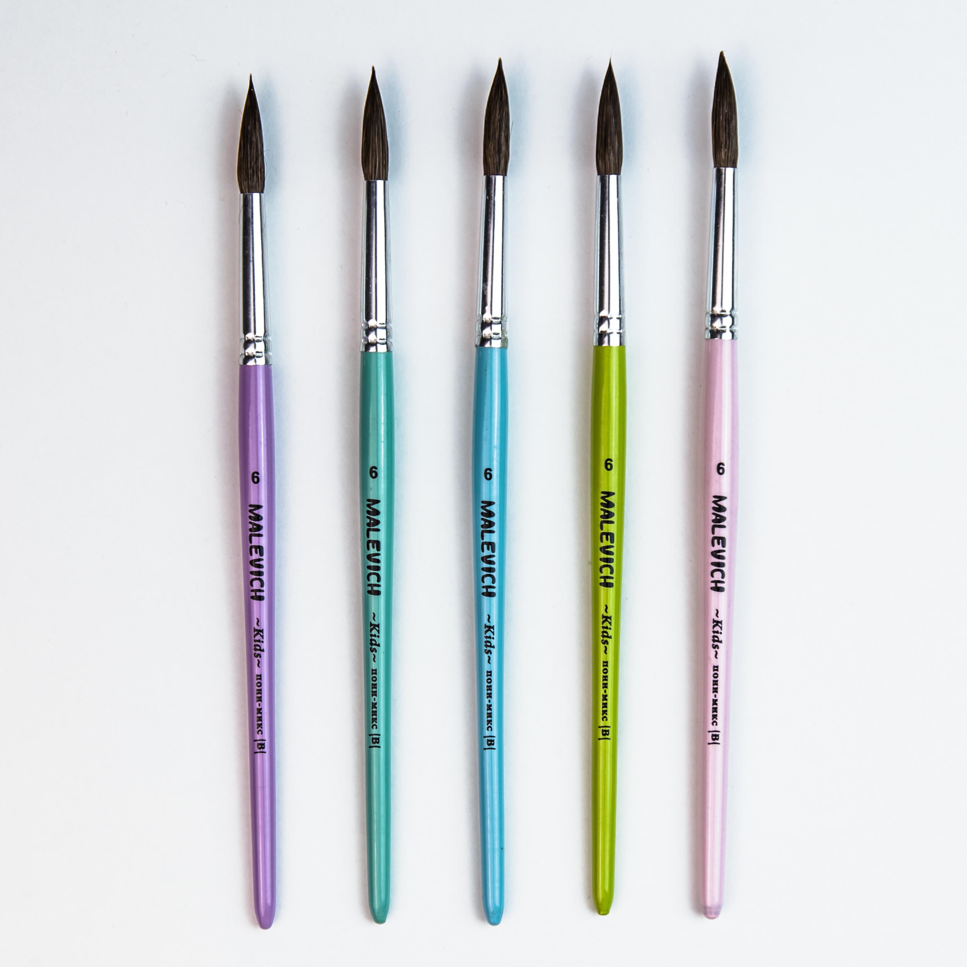 Кисть пони микс 6 круглая Малевичъ quotKIDS quot 174₽