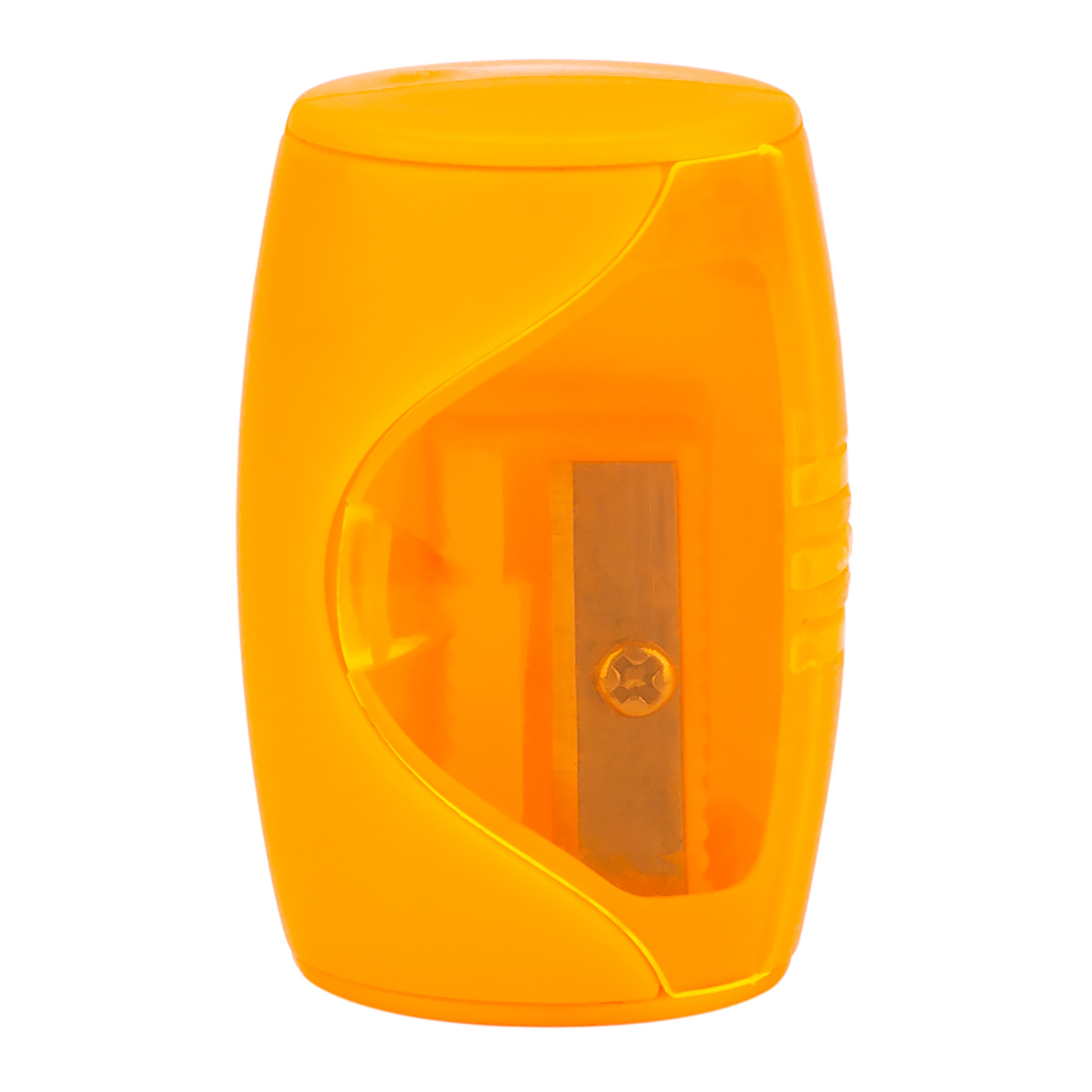 Точилка - бочонок Цветик с контейнером оранжевая 51₽