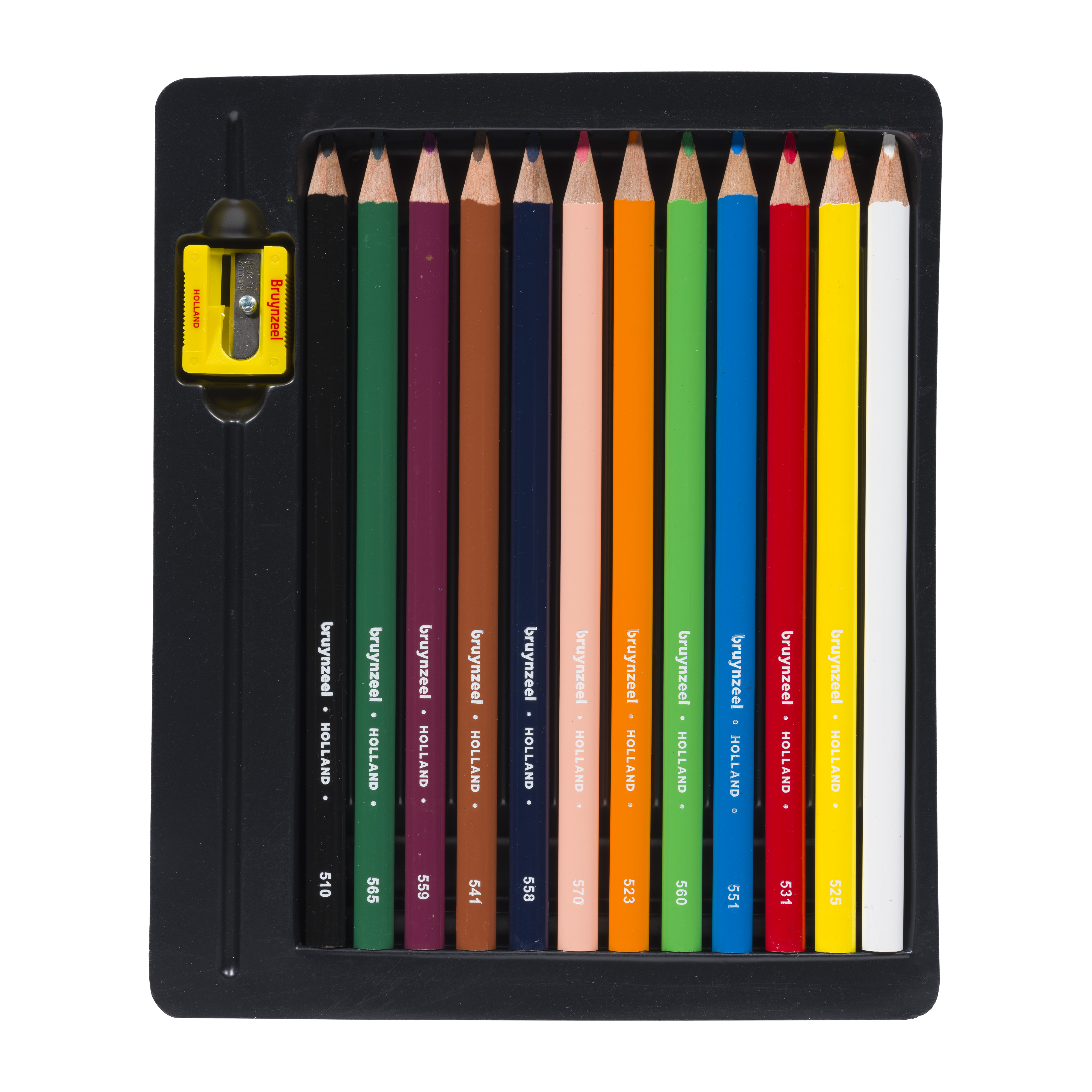 Набор карандашей цветных Bruynzeel 12 цв. трехгранных + точилка для детей от 4 лет BS-60119012 - фото 2