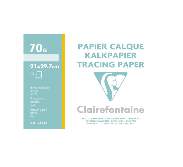 Калька универсальная Clairefontaine А4 90/95 г 12 л в альбоме