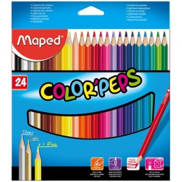 Набор карандашей цветных Maped "Color Peps" 24 цв в картоне  