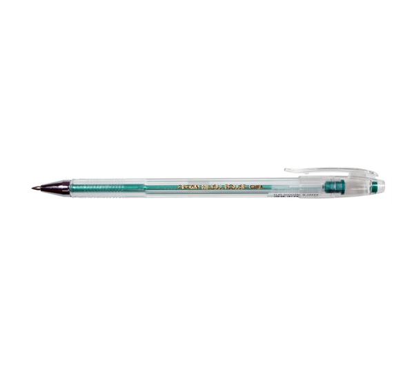 Ручка гелевая Crown HJR-500GSM 0, 7 мм металлик Зеленая, Южная Корея  - купить со скидкой