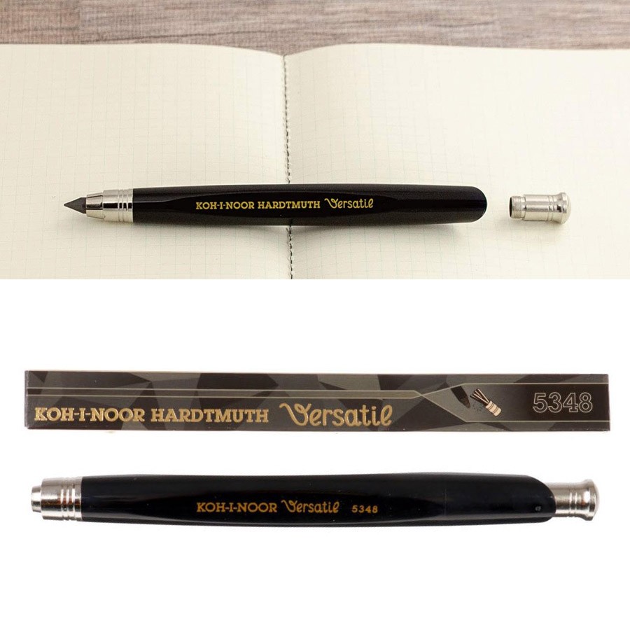 Карандаш цанговый Koh-I-Noor "Versatil" 5,6 мм, черный корпус, металл ...