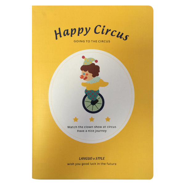 Тетрадь Happy circus - желтая
