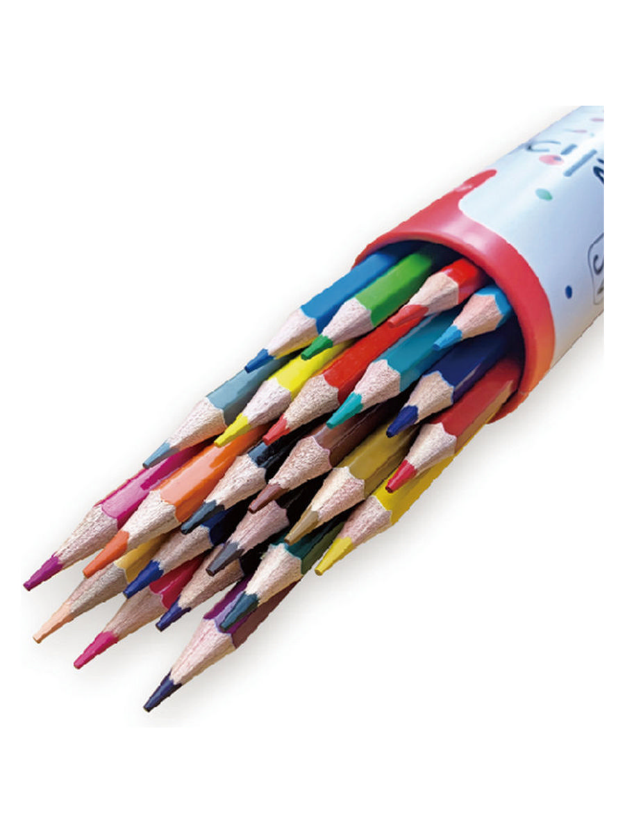 Набор карандашей цветных Acmeliae 24 цв, в футляре-тубусе Acm-9801-24 - фото 4