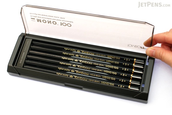 Набор карандашей чернографитных Tombow Mono 100,  12 шт, 4H-6B