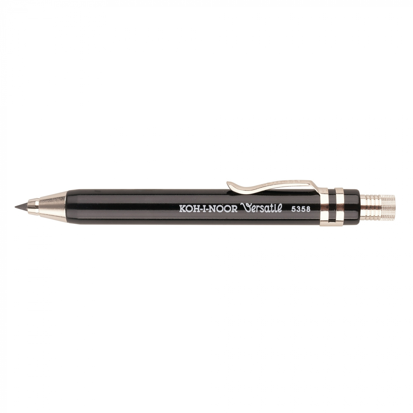 Карандаш цанговый Koh- I-Noor 3,2 мм с точилкой, черный корпус карандаш чёрнографитный с ластиком твёрдость нв корпус круглый заточенный золотистый
