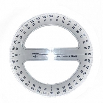 Транспортир Domingo Ferrer 13 см 360 градусов