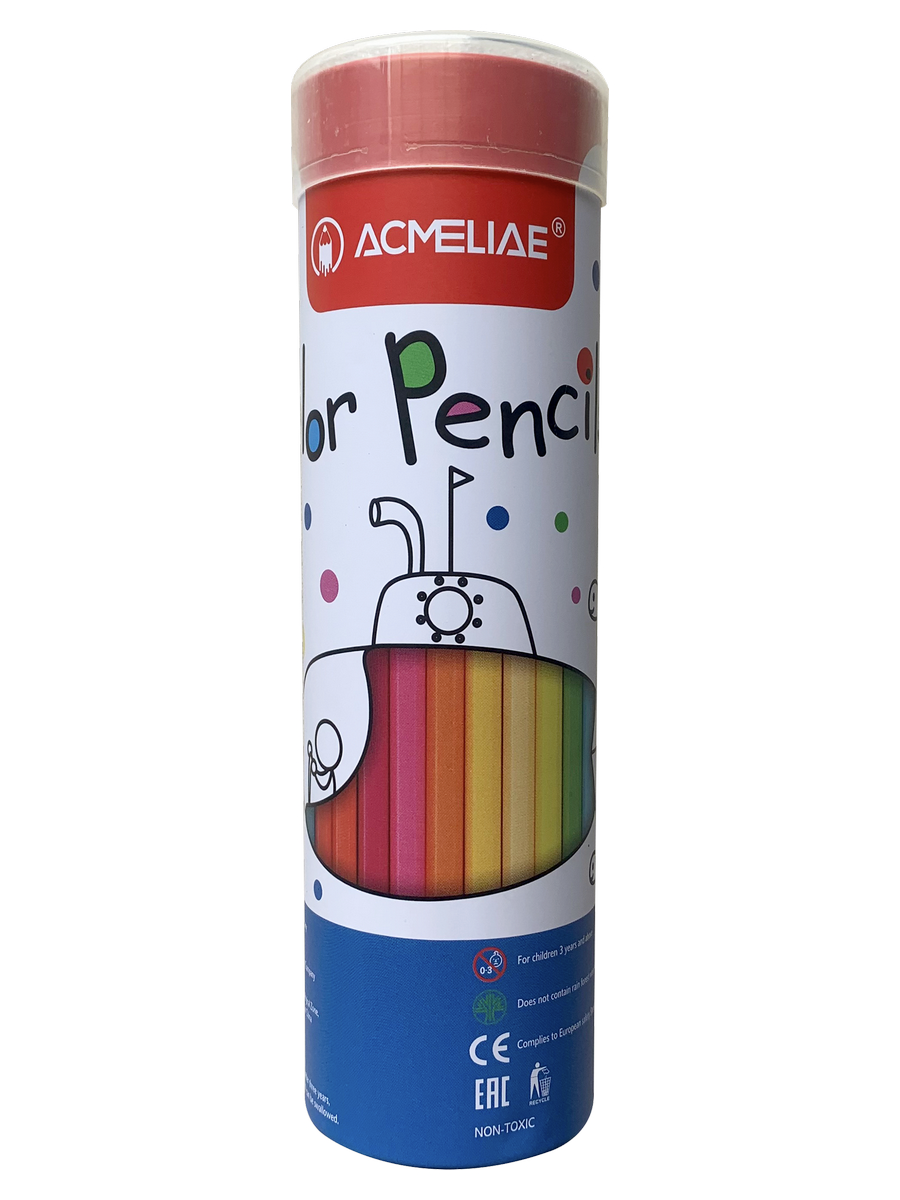 Набор карандашей цветных Acmeliae 36 цв, в футляре-тубусе Acm-9801-36 - фото 6