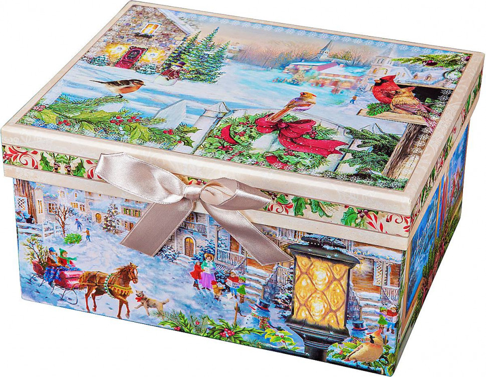 Подарочная коробка Mister Christmas Прямоугольная 24 см Дельта-BR-B-RECTANGLE-E-1