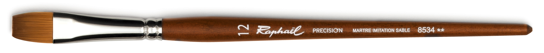 Кисть синтетика имитация соболь 12 плоская Sennelier quotPrecision quot короткая ручка 1576₽