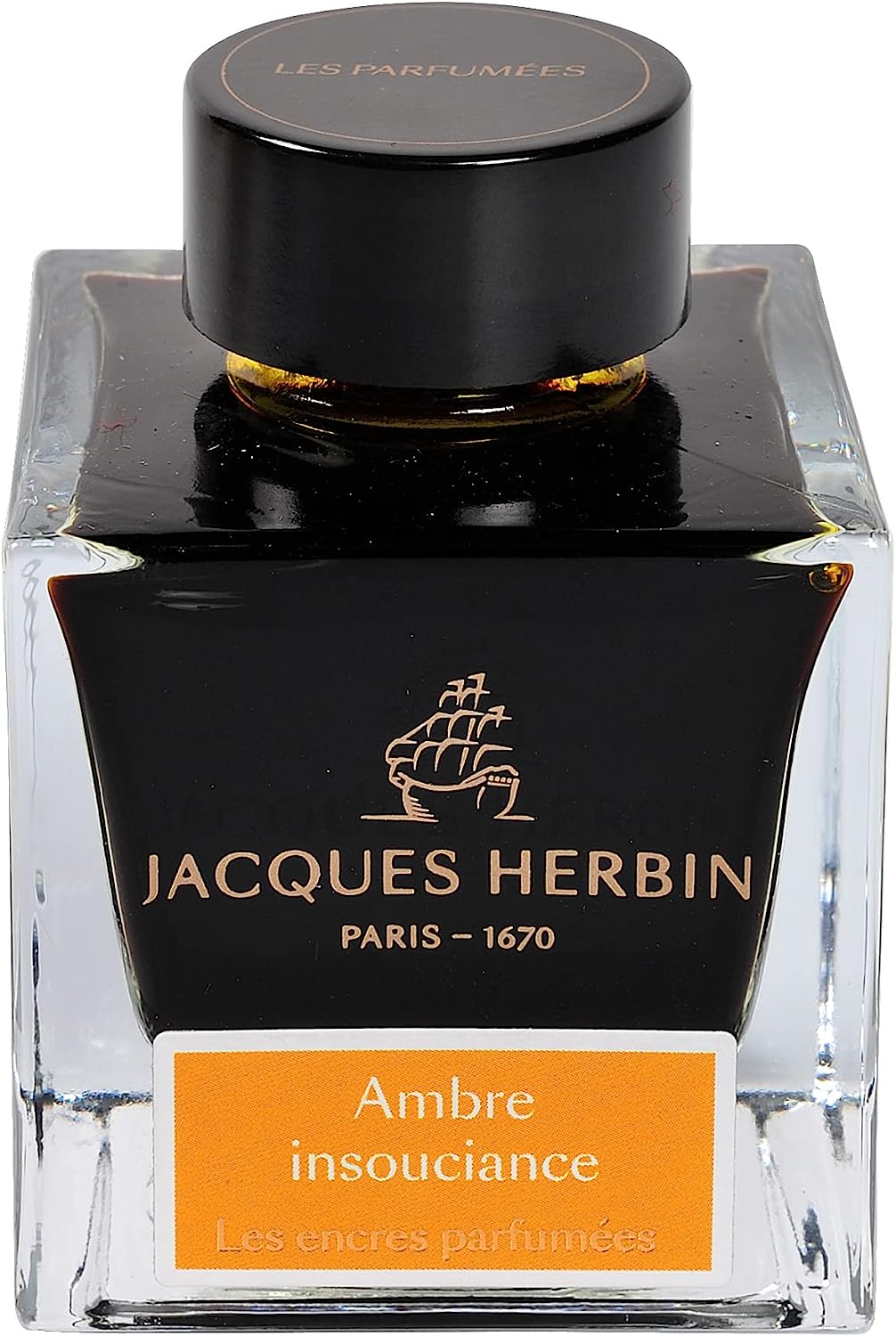 Чернила ароматизированные в банке Herbin Prestige 50 мл Ambre insouciance Янтарный 4708₽