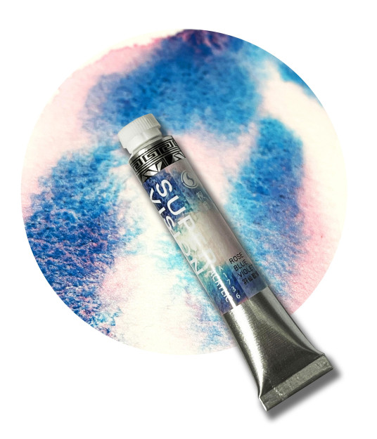 Акрил Super Vision с грануляцией  "Acrylic layered " в тубе 8 мл S5 Red biue violet