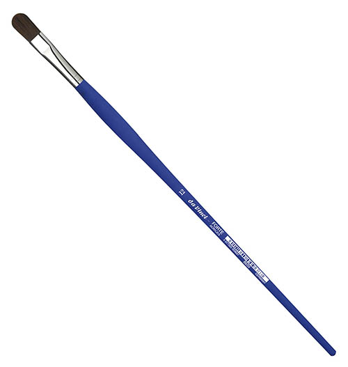 Кисть синтетика №12 овальная Da Vinci 8650 длинная ручка DV-8650-12 - фото 1