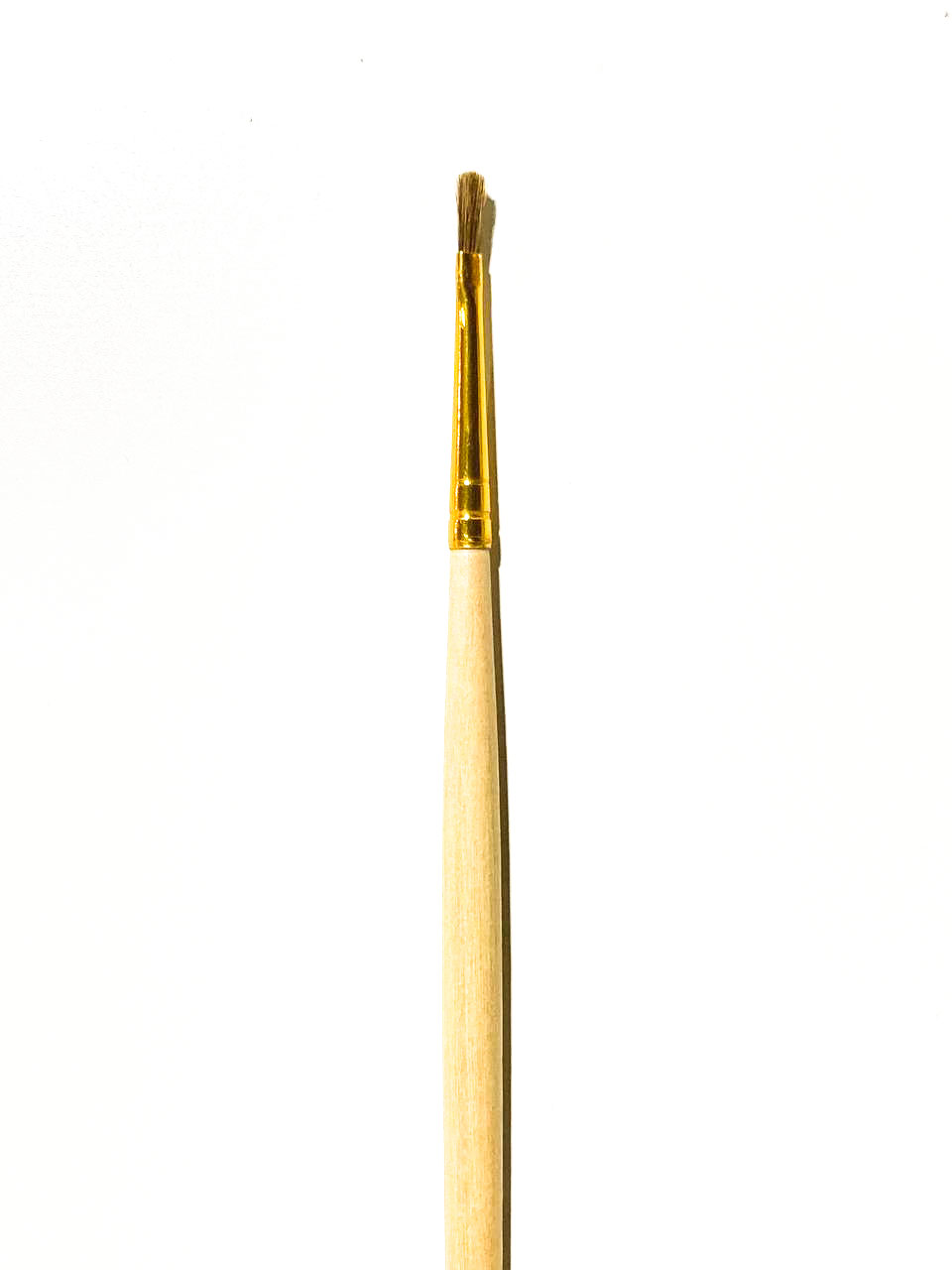 Кисть ушной волос №2 плоская ЦТИ длинная ручка
