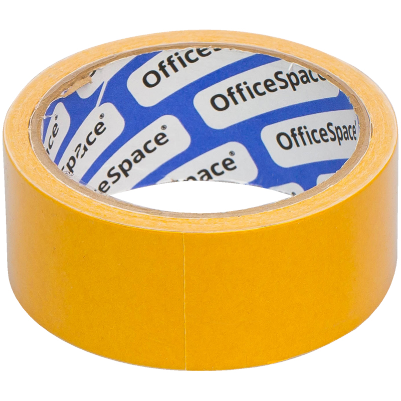 Клейкая лента двусторонняя OfficeSpace, 38 мм*10 м, полипропилен конверт е65 officespace 110 220 мм с подсказом