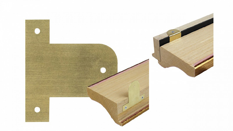 Гибкие пластины, 45 мм, сталь с латунным покрытием