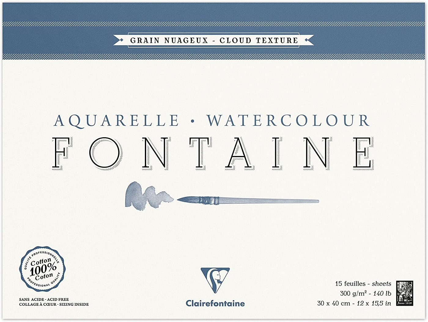Альбом-склейка для акварели Clairefontaine 