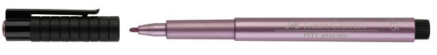 Ручка капиллярная Faber-Castell "Pitt artist pen metallic" 1,5 мм, рубиновый металлик