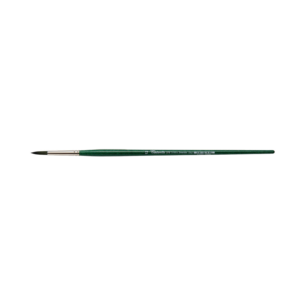 Кисть д/рисования Tintoretto Emerald синтетика, круглая, на короткой ручке №12