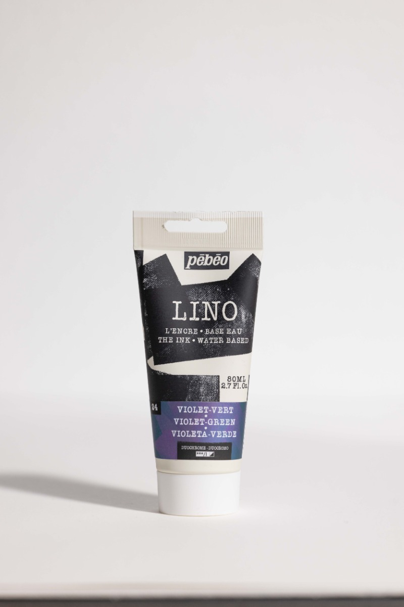 Краска для линогравюры Pebeo "LINO" 80 мл, дуохром фиолетово-зеленый