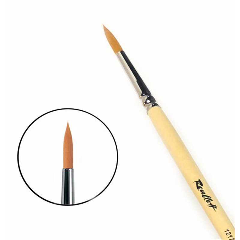 Кисть синтетика 10 круглая Roubloff quot1212 quot длинная ручка плак 310₽