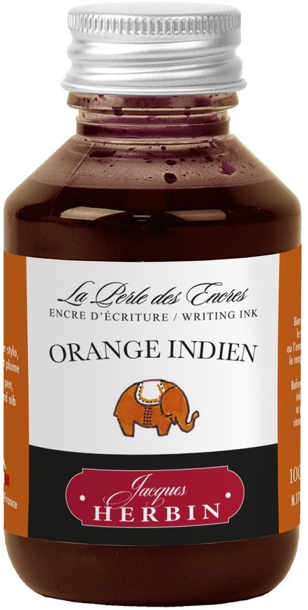 Чернила в банке Herbin, 100 мл, Orange indien Оранжевый Herbin-17057T - фото 1