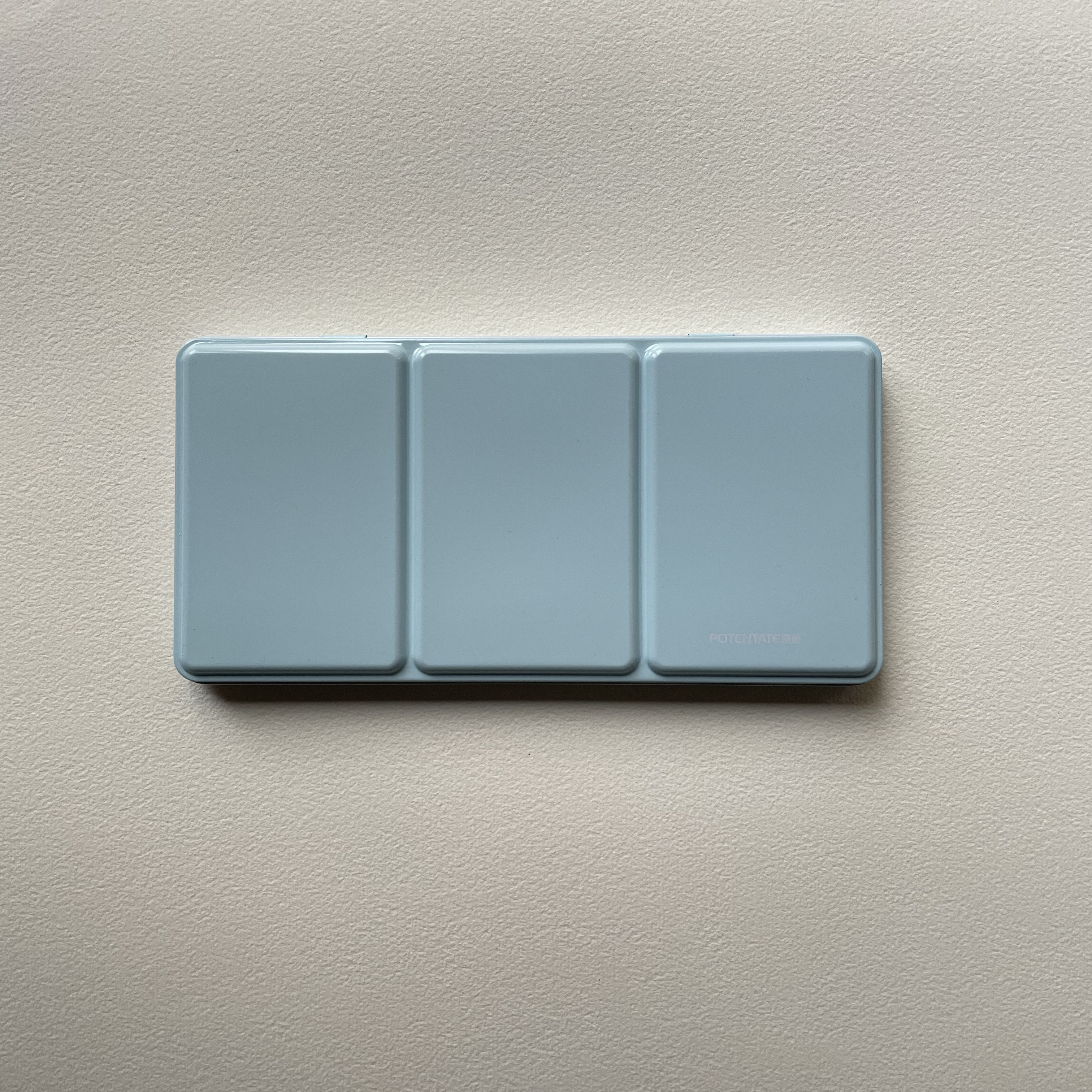 Пенал для акварели Potentate, 225х105х16 мм., металл. светло-голубой