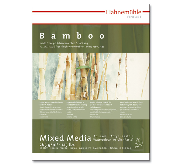 альбом склейка из бамбуковой бумаги hahnemuhle bamboo mix media 30x40 см 25 л 265 г Альбом-склейка из бамбуковой бумаги Hahnemuhle 