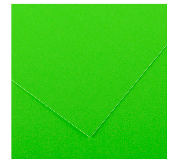 Бумага с флуоресцентным покрытием Canson 50х65 см 250 г Зеленый фотофон винил пончики и облака на розовом 120х80 см