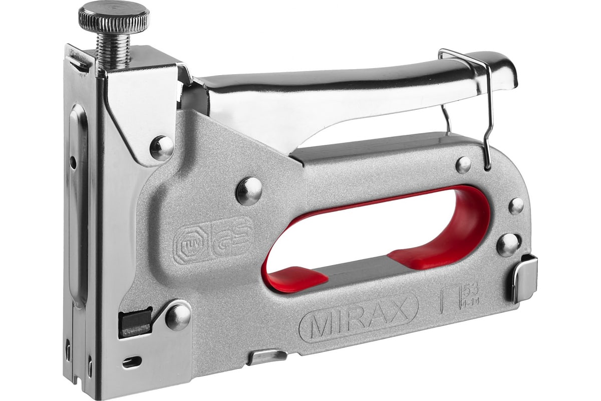 Степлер MIRAX c регулировкой силы удара метал. корпус, скобы тип 53( 4-14мм) степлер mirax c регулировкой силы удара метал корпус скобы тип 53 4 14мм