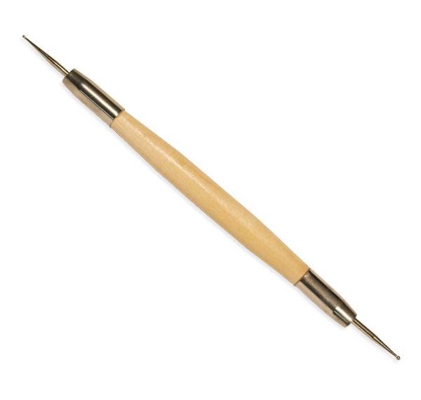 Нож скульптурный двухстороннее шило 0,8/1,2 мм нож скульптурный односторонний ручка деревянная лезвие 12 мм