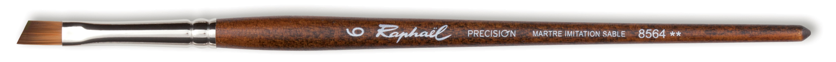 Кисть синтетика имитация соболь 6 наклонная Sennelier quotPrecision quot короткая ручка 1097₽