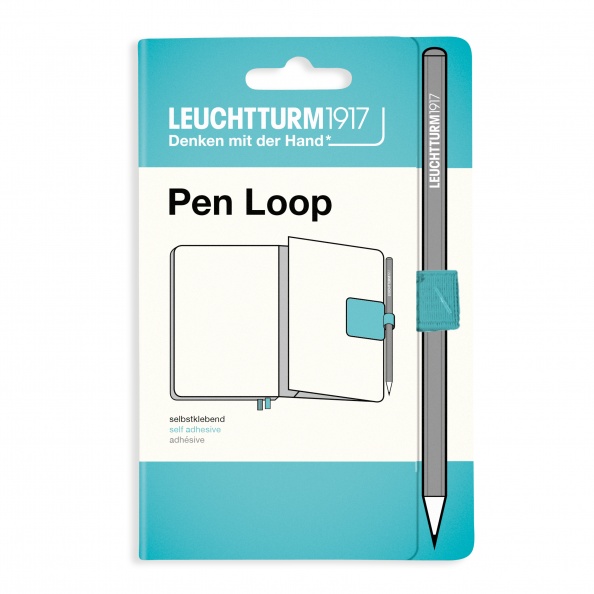 Петля для ручки Leuchtturm, бирюзовый папка обложка для тетради со сменными блоками а5 тиволи красный кожзам мягк переплет петля для ручки инд уп