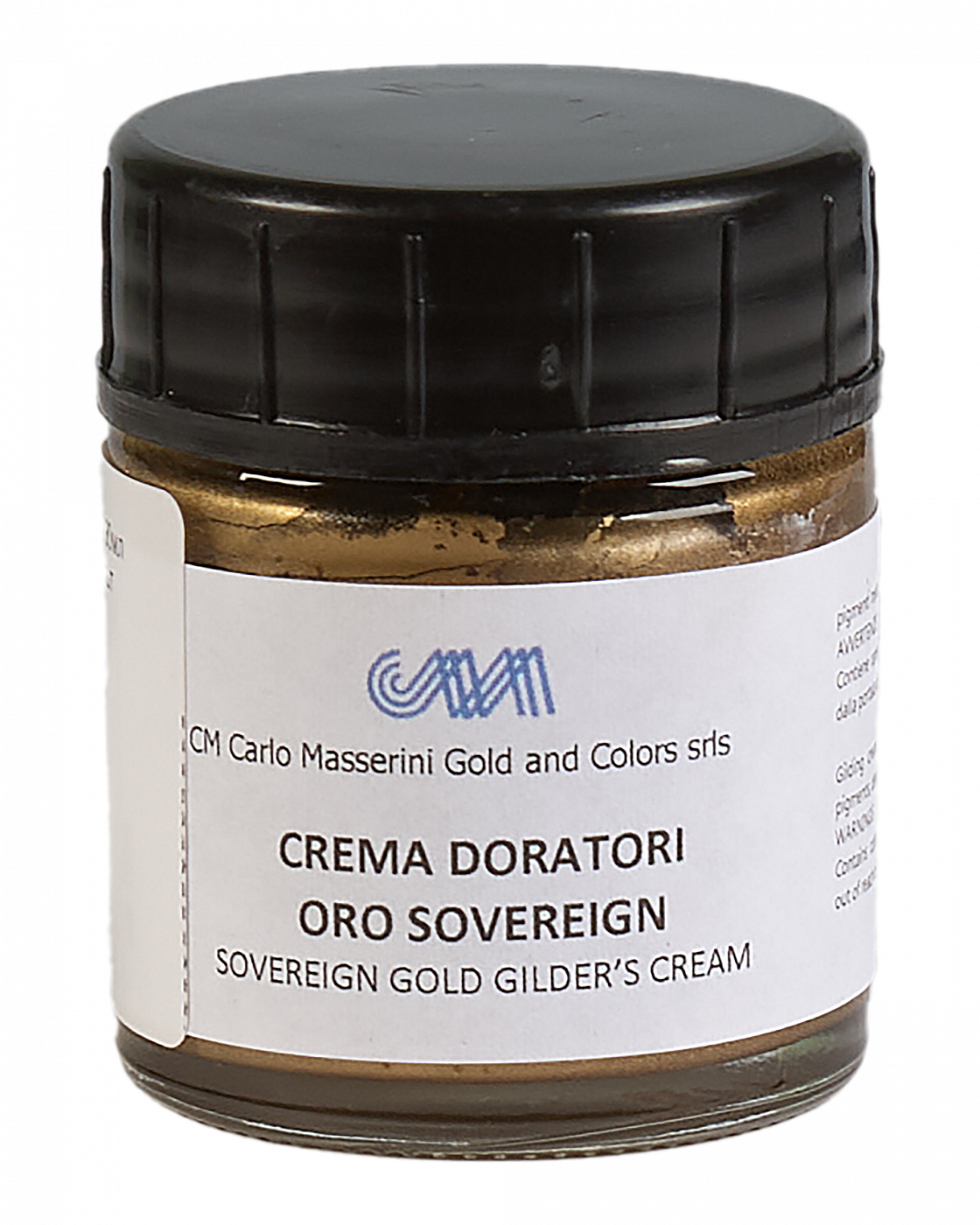 Паста бронзовая Masserini Gilding Cream NEW 30 мл золотой соверен, стеклянная банка M-MCRC13030 - фото 1