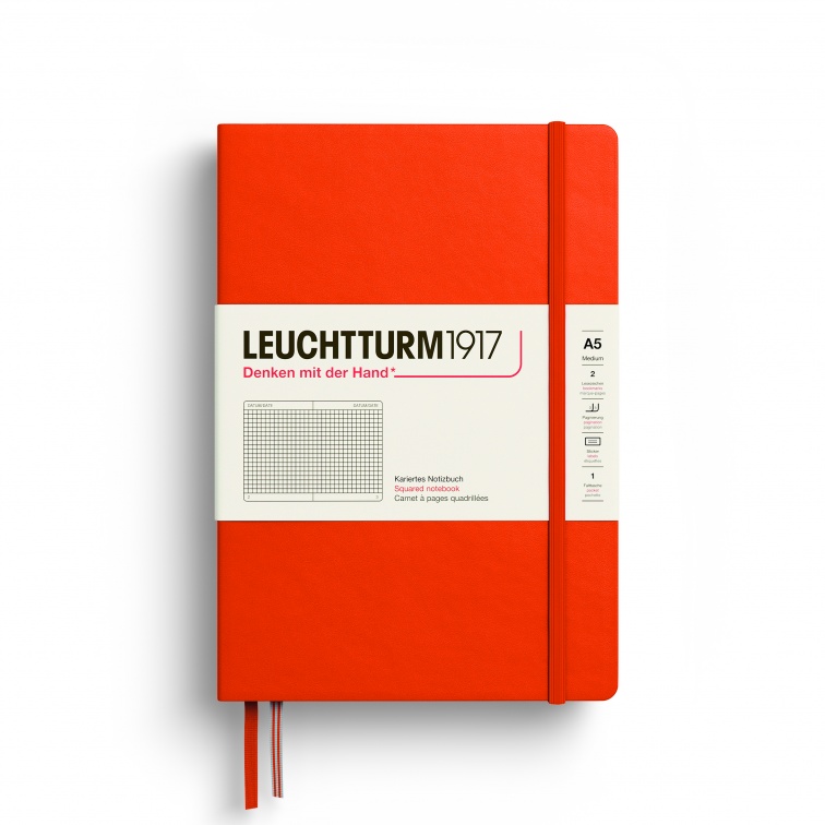 Блокнот в клетку Leuchtturm1917 Medium A5 125 л твердая обложка Тыква 3987₽