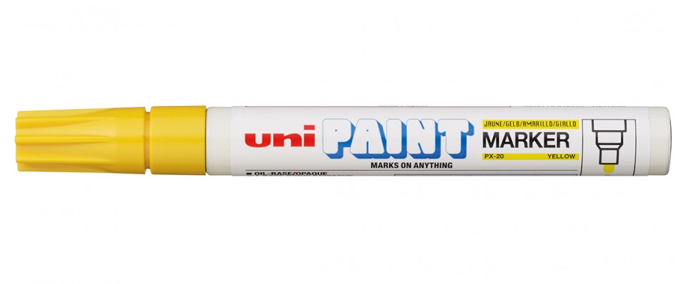 маркер краска для письма по разным поверхностям mungyo белый Маркер-краска Uni 