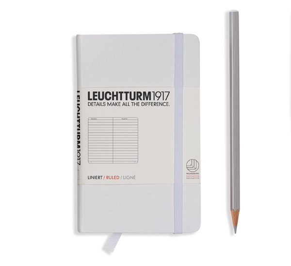 Книга для записей в линейку Leuchtturm1917 "POCKET" А6 185 л белый   