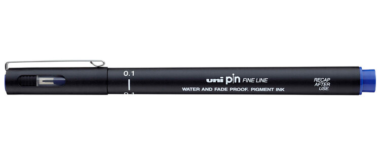 Линер UNI PIN01-200 (S) 0,1 мм, синий базз лайтер графический роман