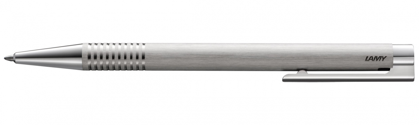 Ручка шариковая LAMY 206 logo, M16 Матовая сталь ручка скоба рск 100ц 00014977 цинк сталь