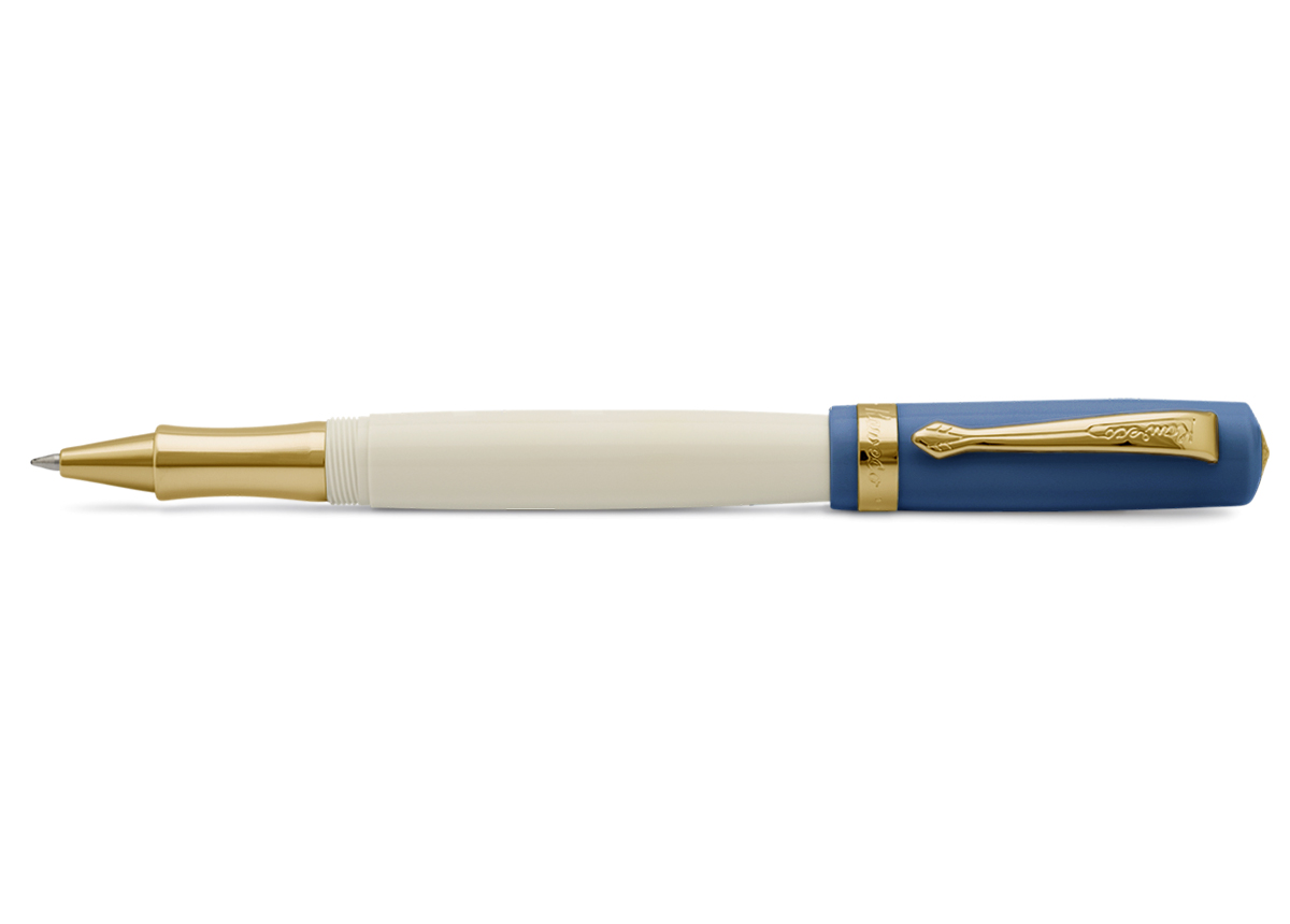 Ручка-роллер Kaweco STUDENT 0,7 мм Pen 50's Rock дед мороз в красной шубке колпачке и с подарками 15х30 см
