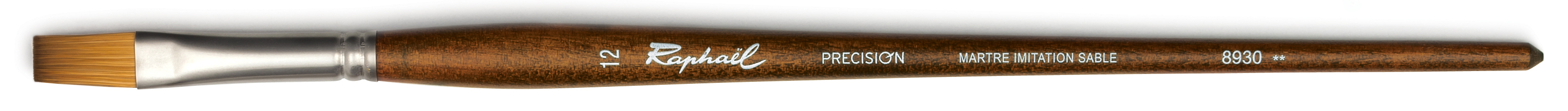 Кисть синтетика имитация соболь 12 плоская Sennelier quotPrecision quot длинная ручка 1673₽