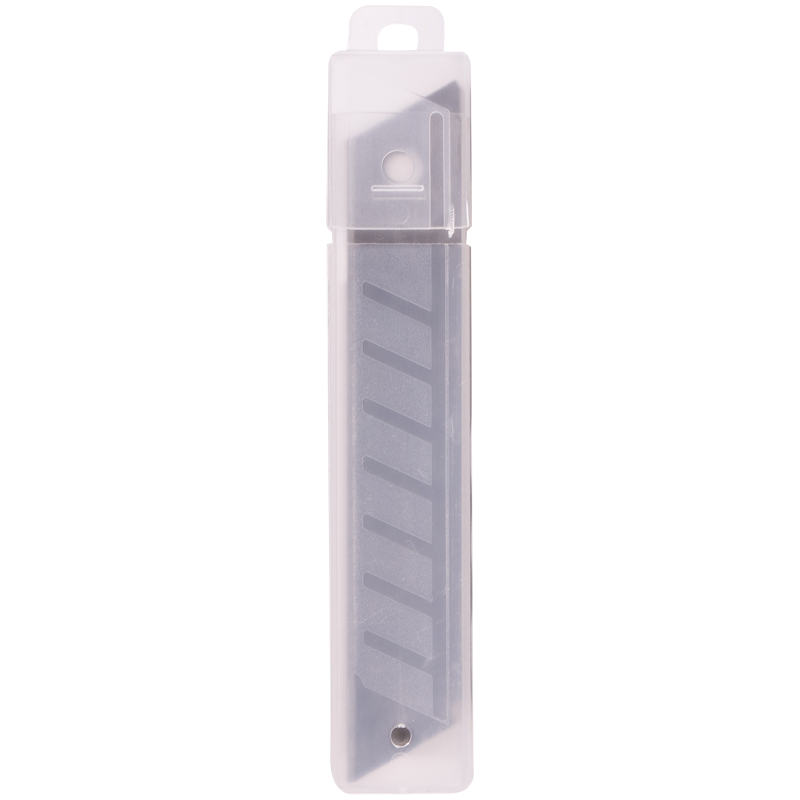 Лезвия для канцелярских ножей OfficeSpace 18 мм, 10 шт., в пластиковом пенале лезвия для канцелярских ножей berlingo 9мм 10шт в пластиковом пакете